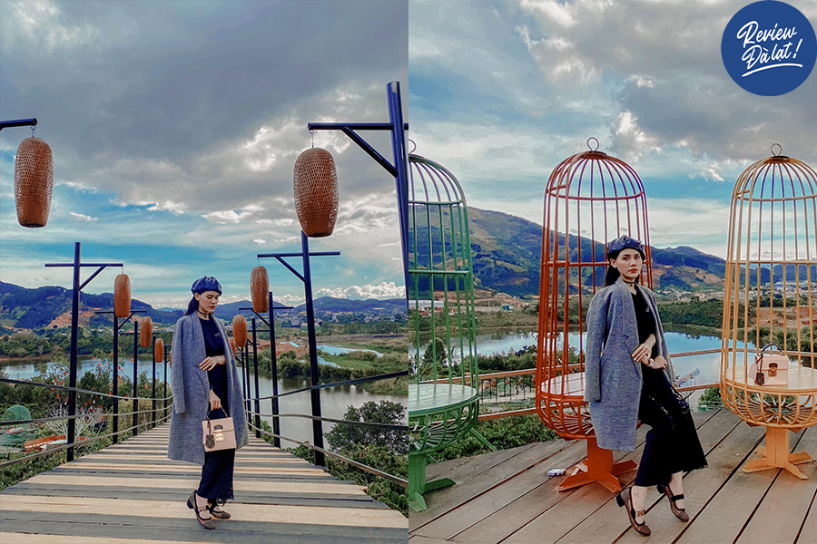 Cà phê Mê Linh không chỉ nổi tiếng về cà phê chồn. Mà còn nhờ chiếc view ngắm cảnh siêu mãn nhãn