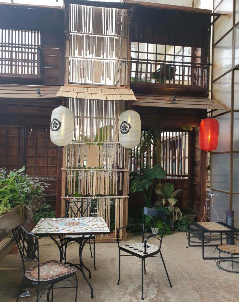 Góc ngồi thưởng thức trà sữa 