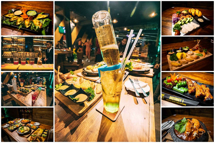 Bia úp ngược tại District 1 World Beer Bia úp ngược tại District 1 World Beer