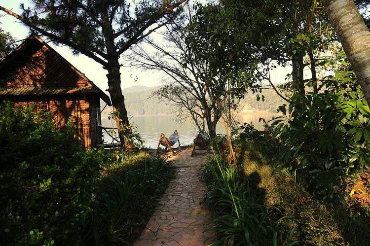 Khung cảnh homestay ngập cây xanh Khung cảnh homestay ngập cây xanh