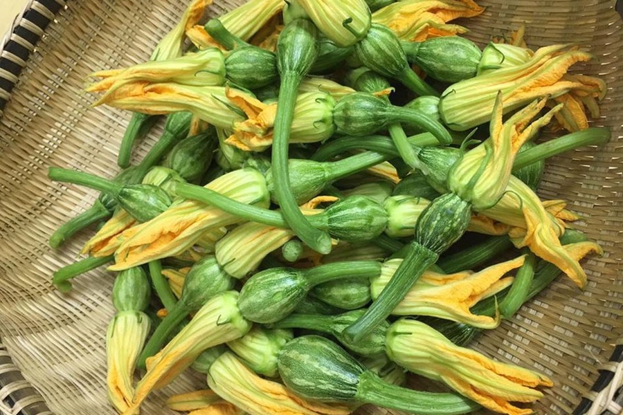 Hoa bí sào tỏi rất ngon