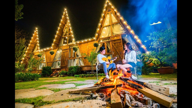 Chương trình đốt lửa tại Bungalow - An Mộc Gia Trang Chương trình đốt lửa tại Bungalow - An Mộc Gia Trang