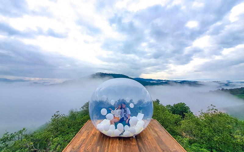 Check in tại bong bóng trên mây Check in tại bong bóng trên mây