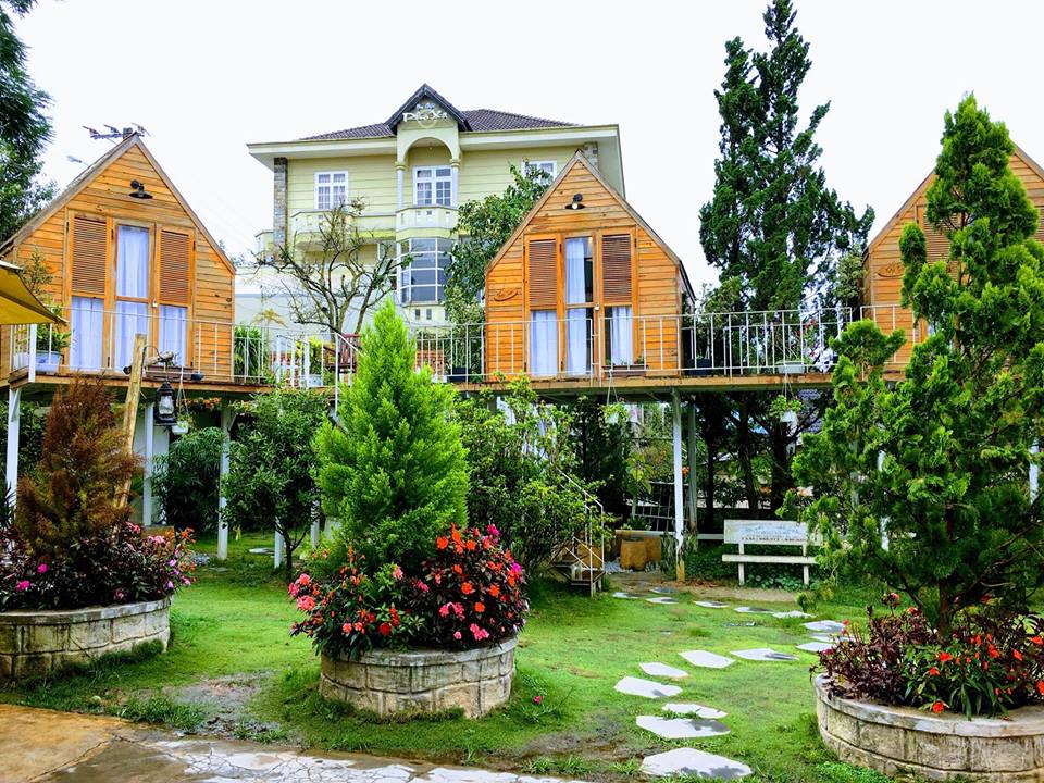 Không gian xanh tươi ở homestay Không gian xanh tươi ở homestay