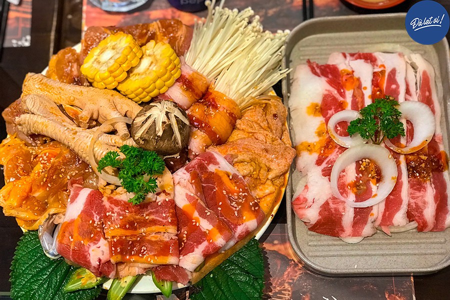 Nậm nướng dồi sụn Xàm