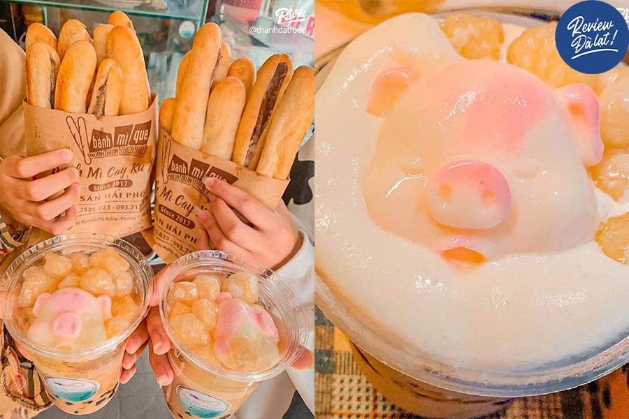 Bánh mì que và trà sữa siêu ngon
