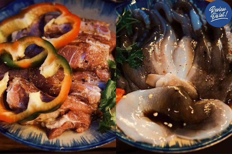 Menu nướng đa dạng