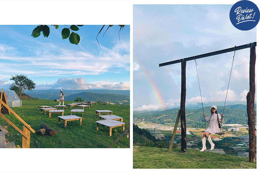 Khu bên ngoài cho giới trẻ "chill" sáng tối