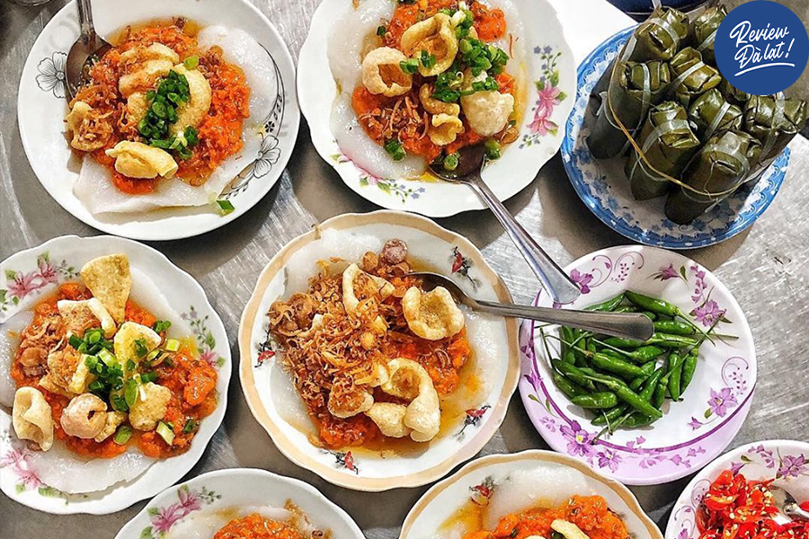 Bánh bèo Đà Lạt mỗi quán đều được chế biến khác nhau, mang hương vị đặc trưng riêng