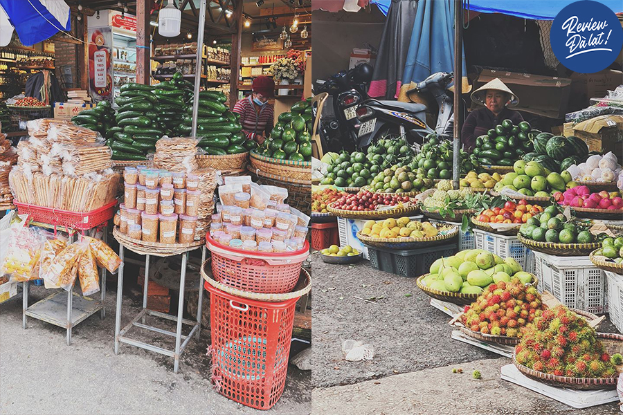 Chợ có bán ti tỉ các món đặc sản